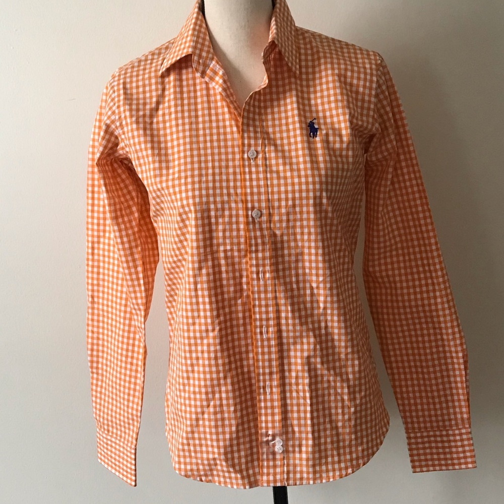 RALPH LAUREN SPORT Gingham Button Down Shirt